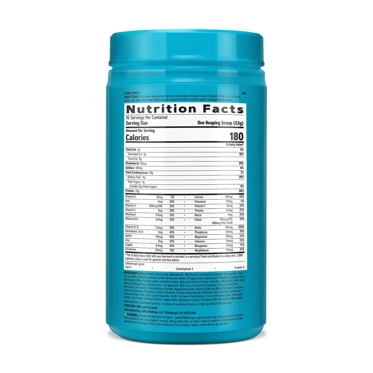 370115 Stock up on GNC Total Lean Lean Shake 25 Mixed Berry for a